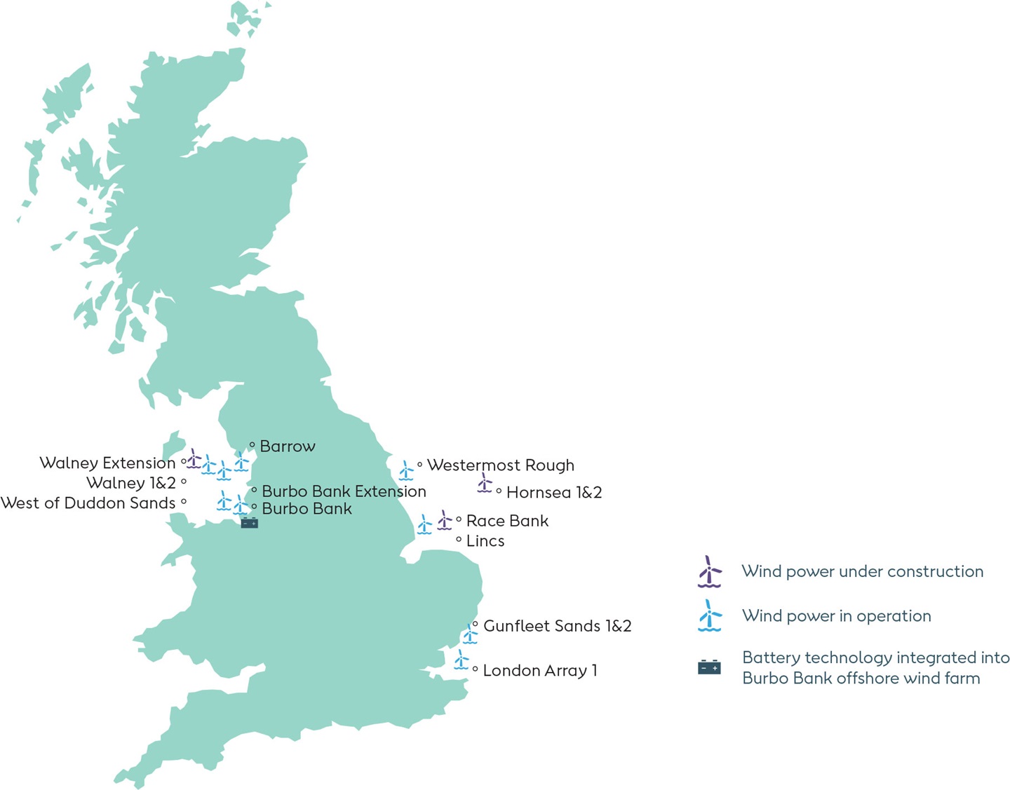 Orsted Offshore Map