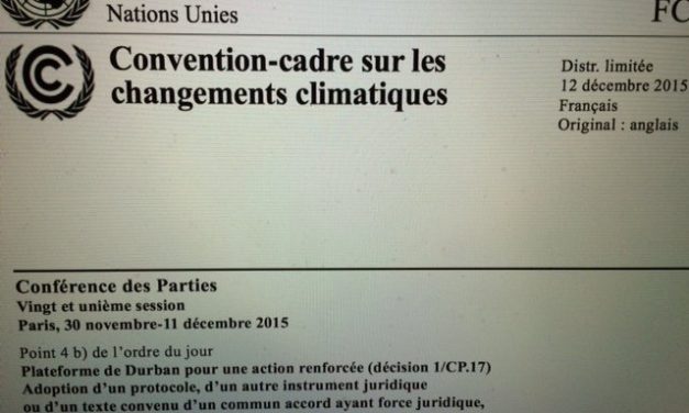 COP21 : L’accord sur le climat est adopté par 195 pays