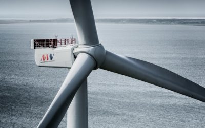 Rampion : MHI Vestas pose la première éolienne