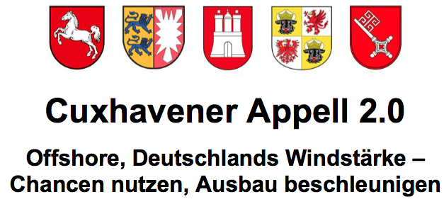 Allemagne : l’Appel de Cuxhavener 0.2 pour 25 GW en 2030