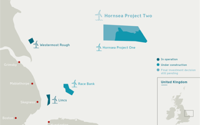 Hornsea 2, le futur plus grand parc éolien en mer a produit son premier MW