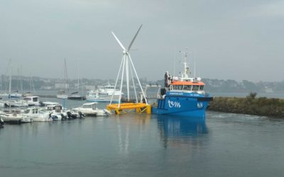 EOLINK sur le quai est prête à flotter