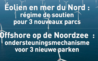 Éolien en mer du Nord : régime de soutien pour 3 nouveaux parcs