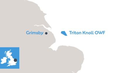 Triton Knoll : la moitié des éoliennes du parc en mer sont posées