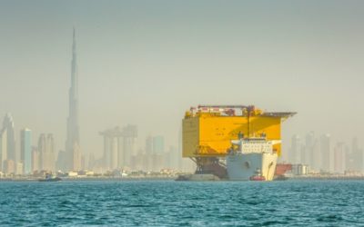 Éolien offshore : la sous-station électrique BORWIN 3 a quitté Dubaï
