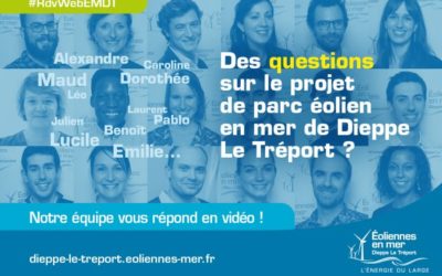 Le parc éolien en Dieppe-Le Tréport sollicite les questions du public sur le web