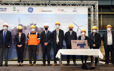 Atlantique Offshore Energy launch the construction of the Fécamp offshore wind farm electrical substation with its partners GE Grid Solutions and SDI