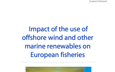 Étude : Impact of the use of offshore wind and other marine renewables on European fisheries