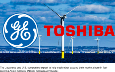 Toshiba et GE en pourparlers pour l’éolien offshore