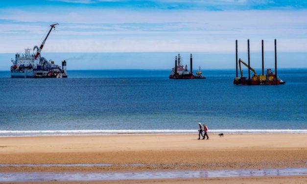 1er câble installé à Neart na Gaoithe détenu par EDF Renewables et ESB