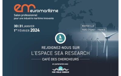 Euromaritime 2024 : espace SEA-Research « Café des chercheurs » du 30 janvier au 1er février 2024