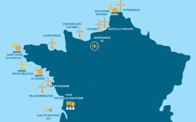 Rencontre avec les équipes de 2 parcs éoliens en mer en Manche et en Atlantique