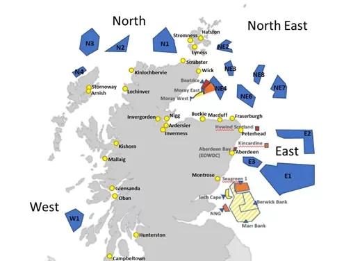 BW Offshore s’est associé à Invenergy pour le premier cycle de ScotWind