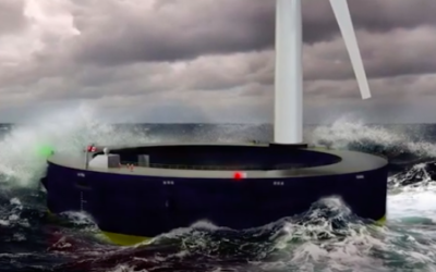 Waterotor dévoile « The Big Cajun », une éolienne flottante hybride de 20 MW