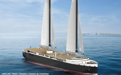 La voile Solid Sail des Chantiers de l’Atlantique va équiper le futur navire de Neoline