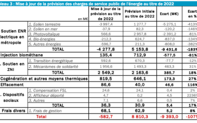 Les ENR rentables selon la CRE pour l’évaluation des charges de service public de l’énergie 2023