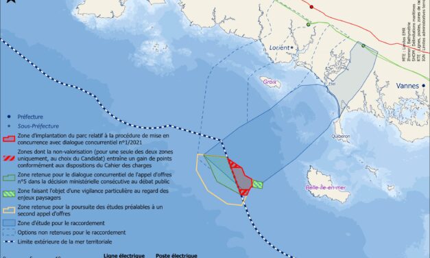 AO5 : La France autorisée à soutenir le lauréat du parc éolien flottant de Bretagne Sud