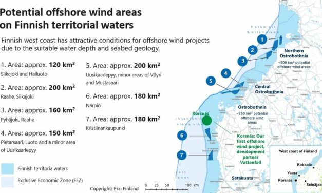 La Finlande lance des appels d’offres pour 6 GW de capacité éolienne offshore