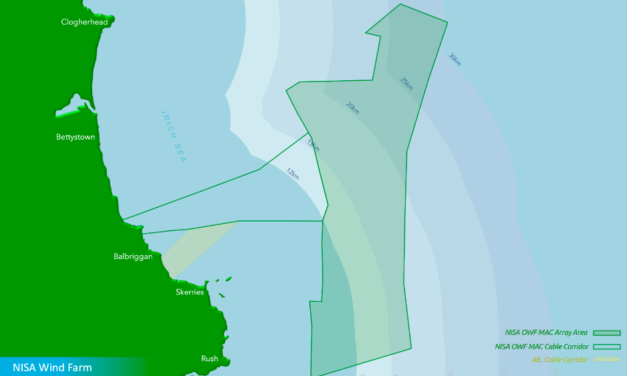 Détail sur les lauréats de la 1ère enchère irlandaise : le parc éolien offshore North Irish Sea Array (NISA) de 500 MW – 3