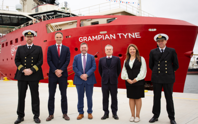 North Star organise une cérémonie de baptême pour le navire Grampian Tyne
