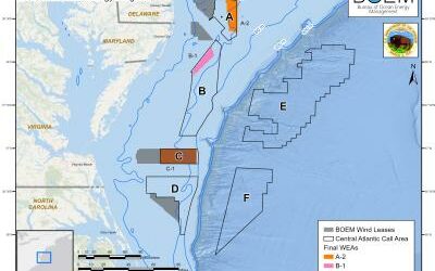 Le BOEM finalise les zones des éoliennes en mer dans l’Atlantique central