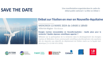 Une journée scientifique de la Chaire Trent en Nouvelle-Aquitaine débat public Façade « La mer en débat »