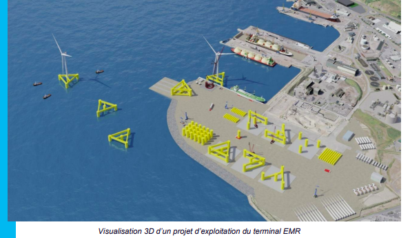 Eolien flottant : BrestPort a lancé l’Appel à Manifestation d’Intérêt  InFloW pour renforcer ses infrastructures portuaires