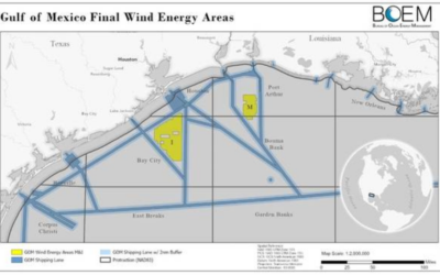 Les États-Unis annulent la deuxième vente de concessions éoliennes offshore dans le golfe du Mexique