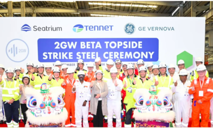 Coupe de l’acier pour la plate-forme offshore en courant continue IJmuiden Ver Beta de TenneT