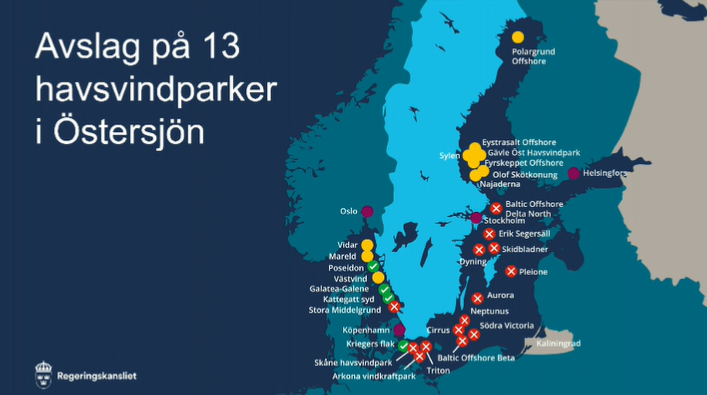 Suède : Nej pour 13 parcs éoliens en mer sur 24 envisagés