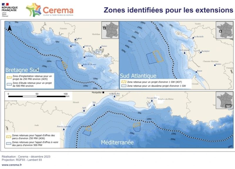 Appel d’Offres 9 (AO9) : 12 concurrents sont sélectionnés pour 4 zones