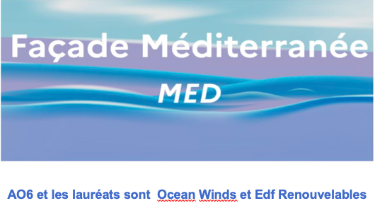 Ocean Winds et EDF Renouvelables sont les deux lauréats de l’AO6 Méditerranée