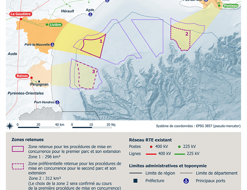 Les tarifs des lauréats de l’Appel d’offres AO6 Méditerranée