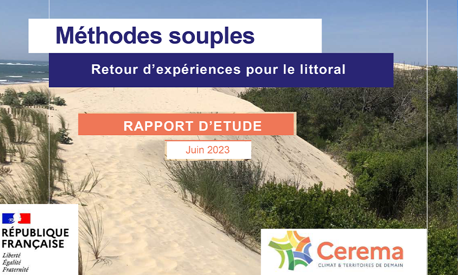 Rapport CEREMA : méthodes souples retours d’expérience pour le littoral