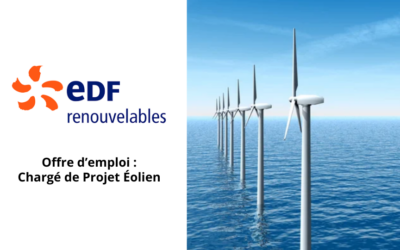 EDF Renouvelables cherche un Chargé de Projet Eolien en Mer