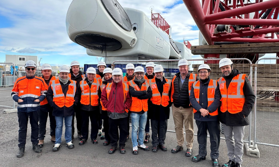 Qair se veut rassurant : Visite du site Eolmed à Port-la-Nouvelle