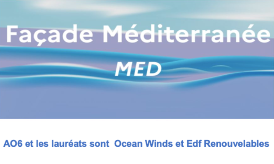 AO6 Méditerranée : Ocean Winds et EDF Renouvelables sont les deux lauréats