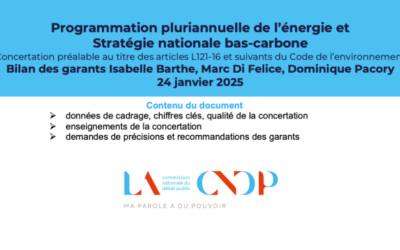 Le bilan de la concertation sur la programmation pluriannuelle de l’énergie et Stratégie nationale bas-carbone est paru