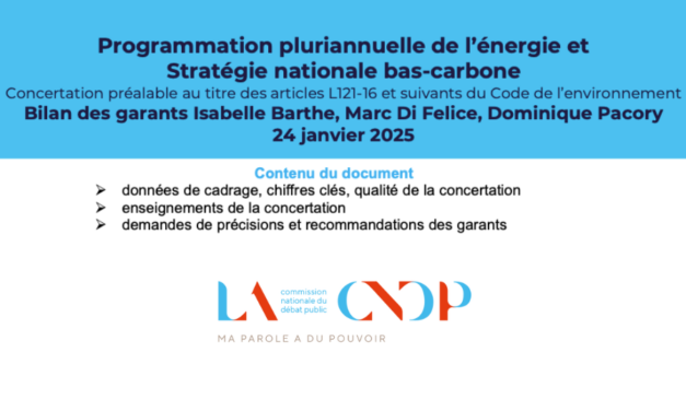 Le bilan de la concertation sur la programmation pluriannuelle de l’énergie et Stratégie nationale bas-carbone est paru