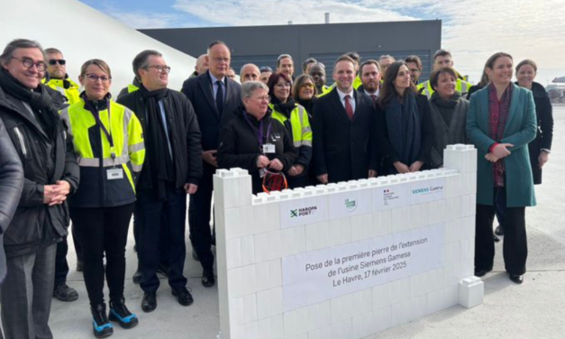 Siemens Gamesa : Marc Ferraci pose la 1ère pierre de l’extension de l’usine Siemens Gamesa au Havre et dévoile quelques infos sur les prochains Appels d’offres