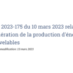 Accélération de la production d’énergies renouvelables : projet de décret