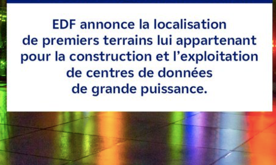 EDF lance un AMI pour des futurs Data Centers